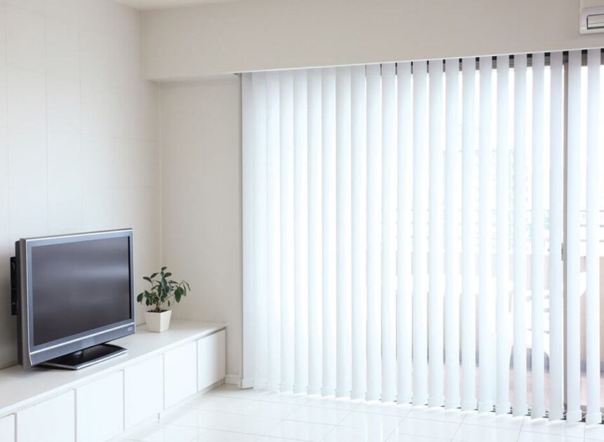 Vertikální žaluzie jako funkční prvek pro velká okna